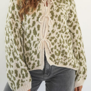 Colorblock Stripe Embroidered Cardigan